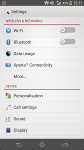 Sony Xperia WiFi Hotspot