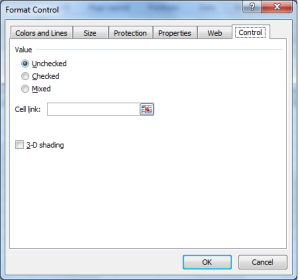 Insert Checkbox
